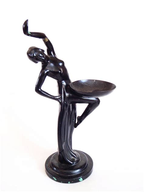 Art Deco Naked Woman Statue Inch Genuine S Nude Etsy