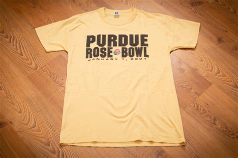 2001 Purdue Rose Bowl T Shirt M Boilermakers Tee College Football Game College Football