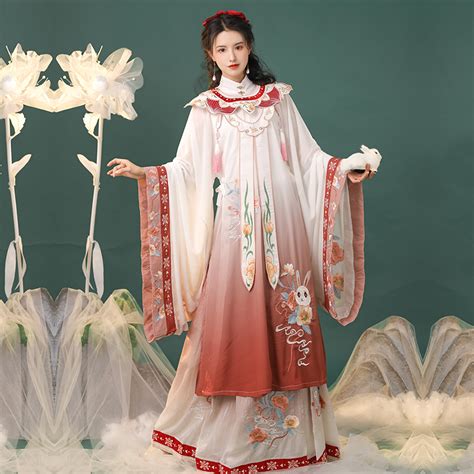 汉服披肩怎么穿汉服怎么穿汉服上襦怎么穿大山谷图库