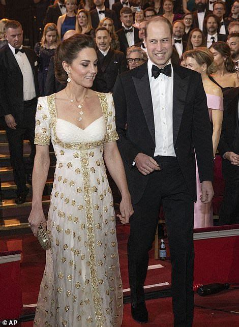 Kate Middleton Stuns On Bafta Red Carpet In White And Gold Gown