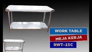 Jual Meja Stainless Steel Meja Dapur Restoran Work Table Rwt C