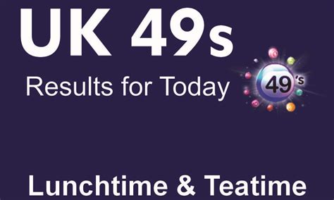 UK49s Lunchtime And Teatime Results For Today TechBullion