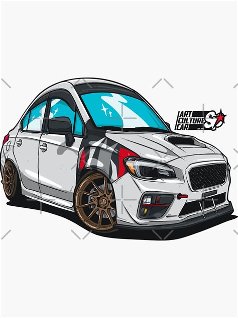 Cartoon Wrx Josesbored Sticker For Sale By Spraypatrick Redbubble