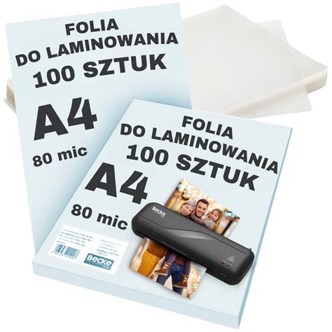 Folia Do Laminowania A Mic Szt Zolta Sklep Empik