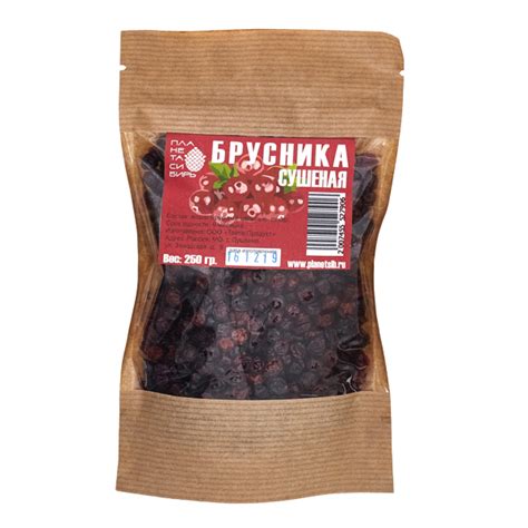 Сушеная брусника Планета Сибирь, 150 г купить в Москве