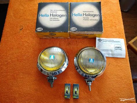 Ghall Bejgh Hella Chrome Fog Lights Lamp Vw Beetle Porsche New