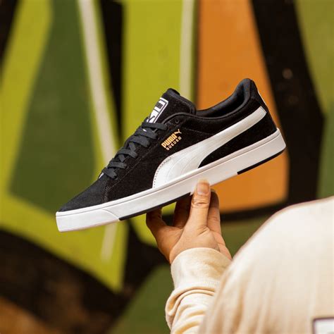 Jual Puma Suede (S) Black White | Shopee Indonesia