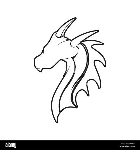 Dragon vector icon illustration design logo template Stock Vector Image ...