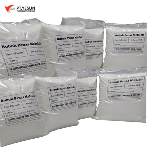 Jual Bubuk Lem Print DTF 1 Kg Hot Melt Adhesive Powder Sablon DTF