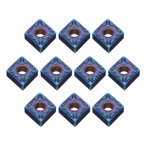 Drillpro 10pcs HRC45 Azul Nano CNMG120408 MA US735 Inserto De Carboneto