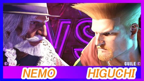 SF6 Nemo JP vs Higuchi Guile Street Fighter 6 Replay スト6 ネモ ひぐち ガイル