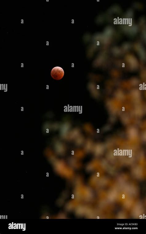 red moon eclipse Stock Photo - Alamy