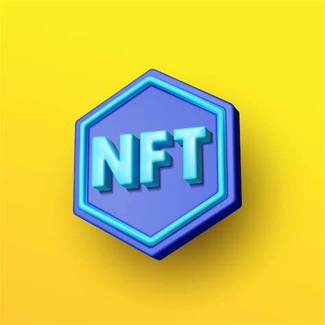 Token No Fungible Nft S Mbolo De Icono Nft D Realista Vector Premium