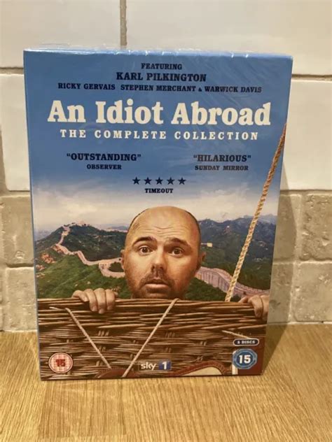 AN IDIOT ABROAD Complete Collection DVD Karl Pilkington Ricky