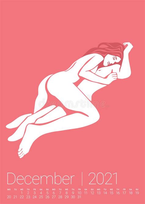Vector Erotic Calendar Stock Vector Illustration Of Naked 201443022