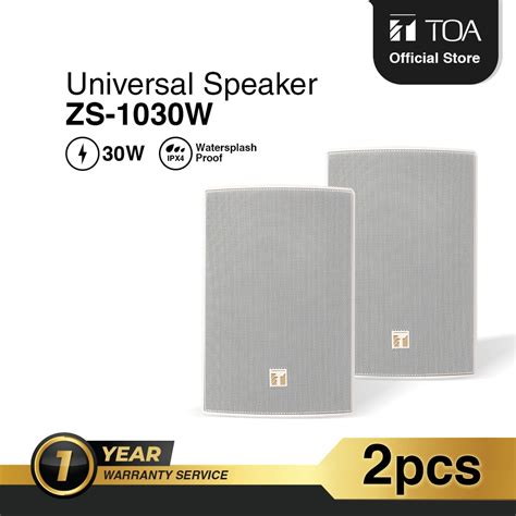 Jual TOA Bundling 2 PCS ZS 1030 White Universal Speaker 30 W Shopee