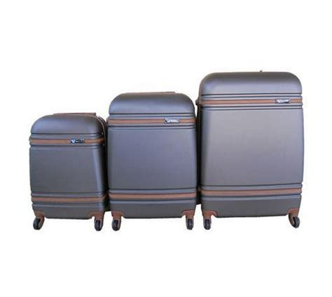 3 Piece Nexco Travel Luggage Bag Set Dark Brown Makro