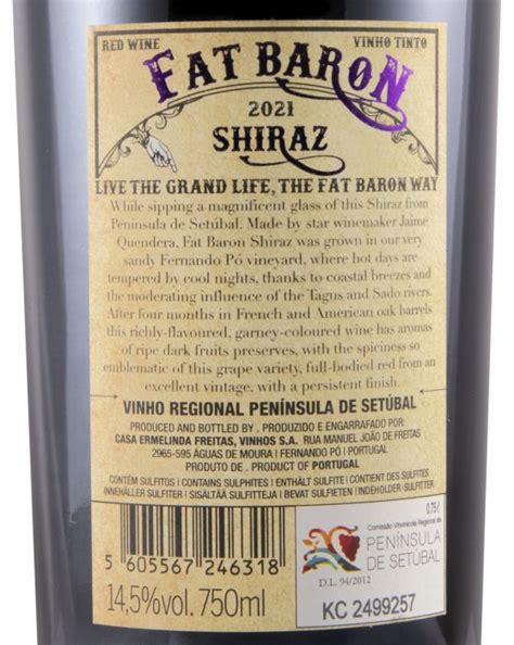 Casa Ermelinda Freitas Fat Baron Shiraz Red