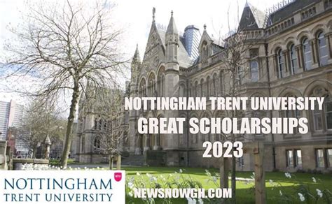 Nottingham Trent University GREAT Scholarships 2023