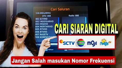 Cara Mencari Siaran INDOSIAR Dan SCTV Hilang Di TV Digital SET TOP BOX