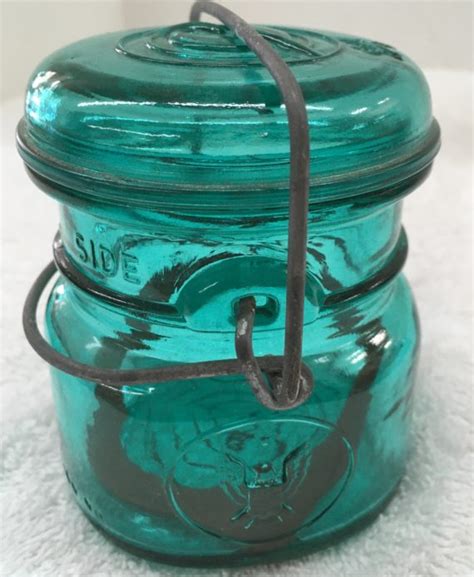 Ball Ideal Green Eagle Glass Mason Jar Replica