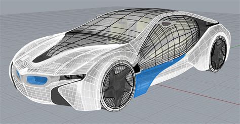 宝马概念车 跑车 犀牛建模 3dm格式 汽车 运输模型 3d模型下载 3d模型网 Maya模型免费下载 摩尔网