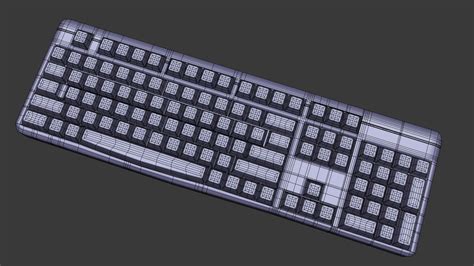 черная клавиатура 3D Модель $12 - .obj .fbx - Free3D