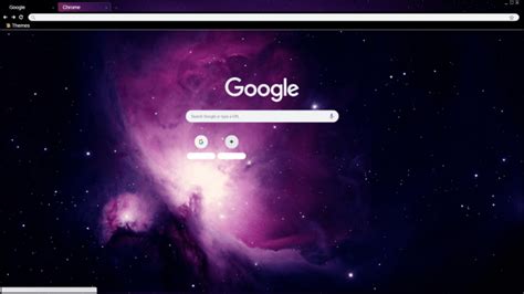 Purple Galaxy Chrome Theme Themebeta