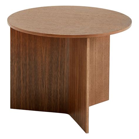 Tavolo Slit Wood 45 Cm Noce Laccato Finnish Design Shop