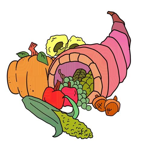 Fall Clip Art Cornucopia Zip Of Png  Svg Png 2021 Thanksgiving