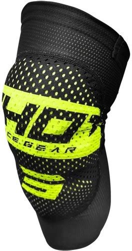 Shot Race Gear Genouilleres Shot Airlight Noir Jaune Fluo Enfant Colizey