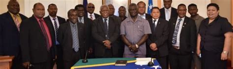 Ministers In New Solomon Islands Government Sworn In Papua New