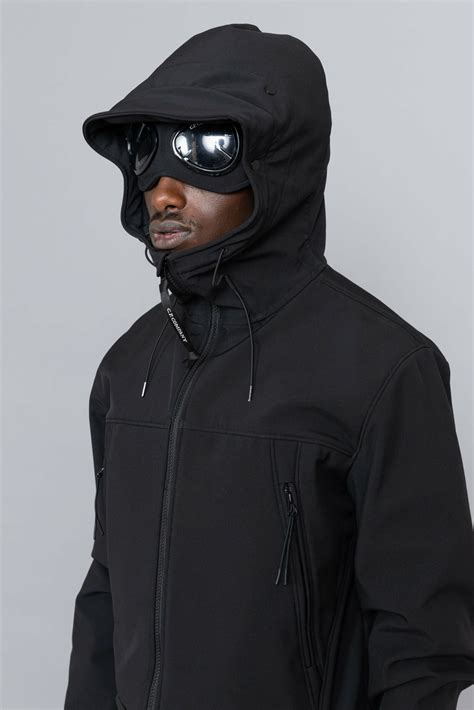 C P Company Shell R Goggle Jacket Black • Centreville Store