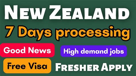 New Zealand Recovery Work Visa New Zealand Work Visa Youtube