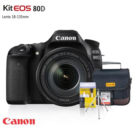Canon 80D Kit 18-135mm - Melhor preço em Canon Garantido | Bananafoto