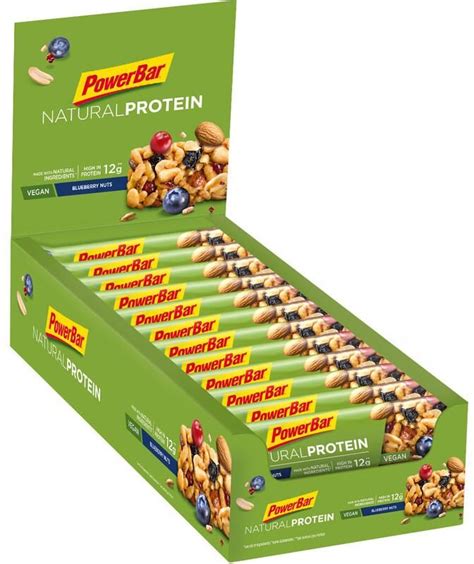 Powerbar Natural Protein Bar Box X G Blueberry Nuts Vegan Ceny I