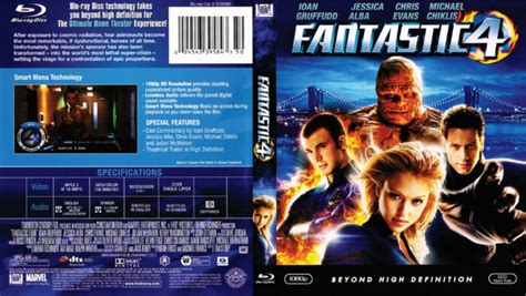 Fantastic 4 Blu-Ray DVD Cover (2005) R1