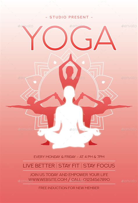 Yoga Flyer Print Templates Graphicriver