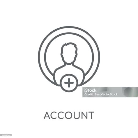 Account Linear Icon Modern Outline Account Logo Concept On White Background From User Interface ...