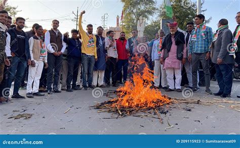 Congress Protest Against Pm Narendra Modi In Rajasthan India Editorial