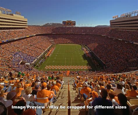 Tennessee Volunteers Neyland Stadium UT Vols NCAA Football Checkerboard ...