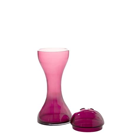 Cappellini Vaso Glass Newson Vase Ametista Con Coperchio Longho