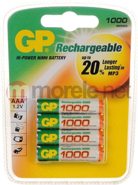 Gp Akumulator Aaa R03 1000mah 4szt