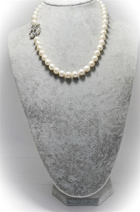 White Freshwater Pearl Necklace Beaded Natural Pearl And Etsy