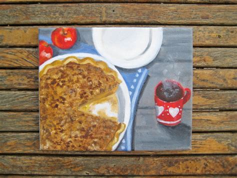 Apple Pie Painting Fall Painting Fall Art Fall Decor Autumn Art Autumn ...