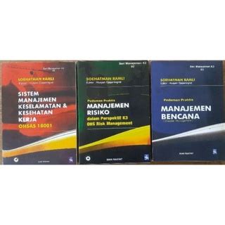 Jual Paket Buku Soehatman Ramli Buku K3 Manajemen Bencana Manajemen