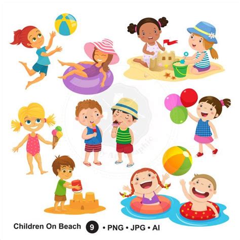 Children On Beach Clipart 10 Free Cliparts Download Images On