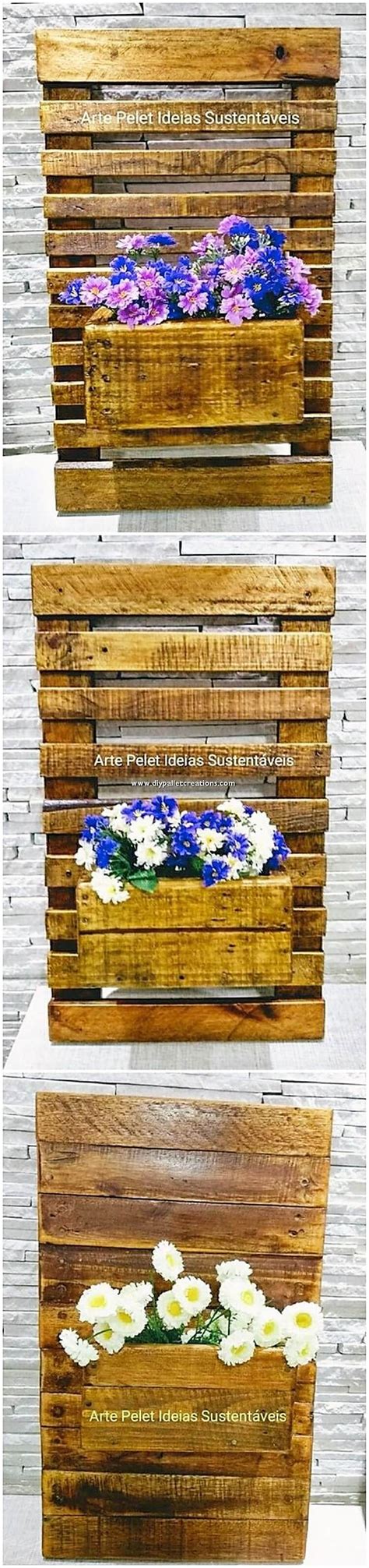 Wooden Pallet Wall Planter | DIY Pallet Projects