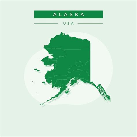 Premium Vector | Vector illustration vector of alaska map alaska