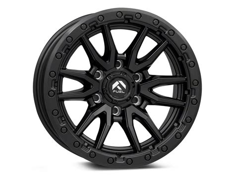 Fuel Wheels Ranger Rebel Matte Black 6 Lug Wheel 17x9 1mm Offset